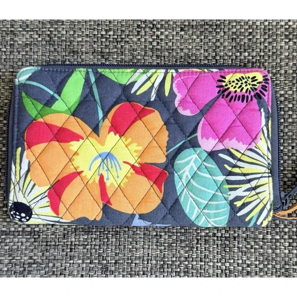 Vera Bradley Wallet Jazzy Blooms Double‎ Zip